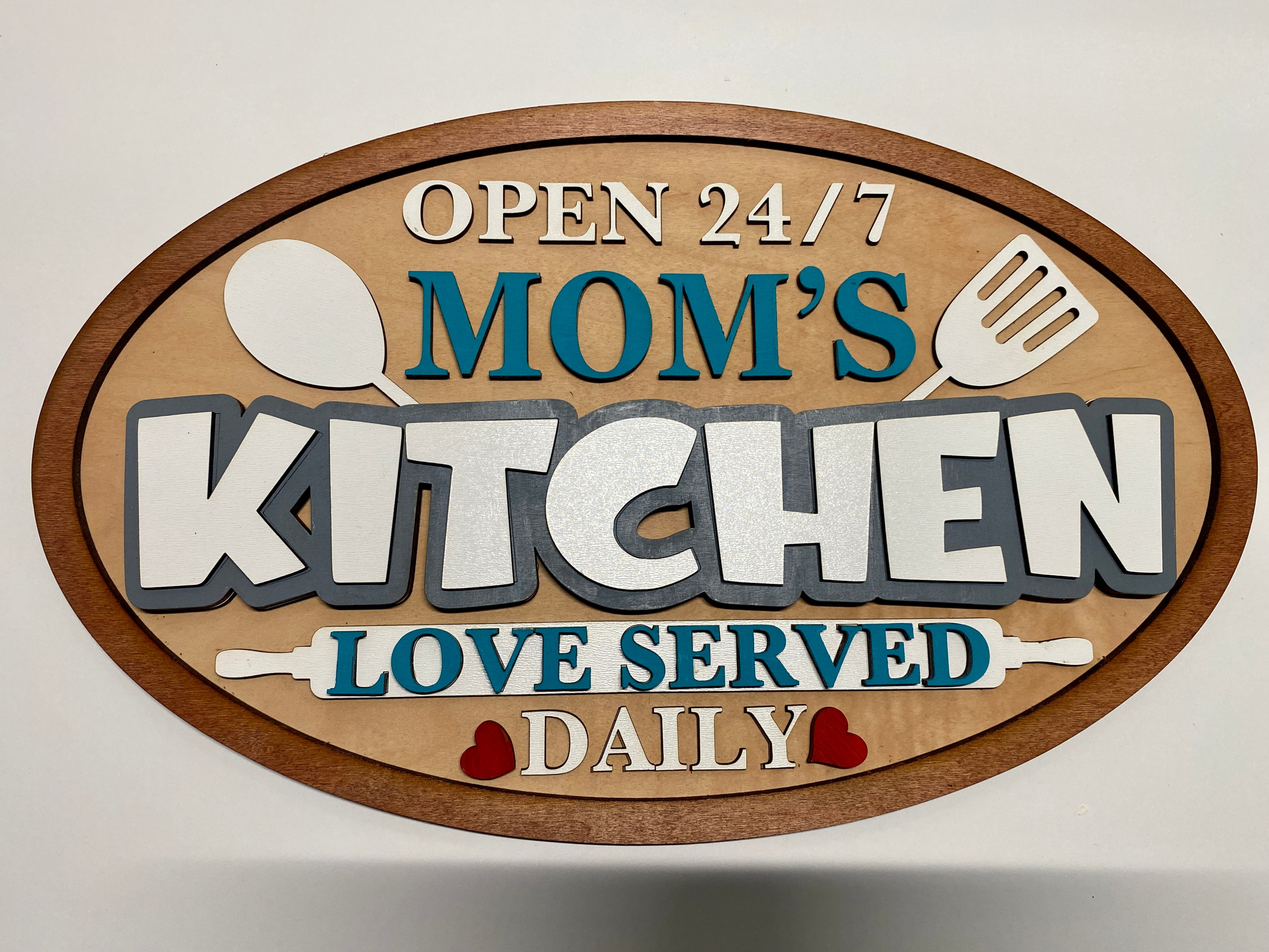 Mom's Kitchen Sign – Southern Charm Expressions
